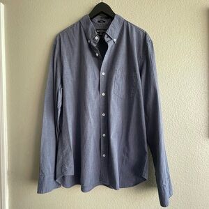 J Crew Slim Fit Flex Button Down Long Sleeve Blue Size XL